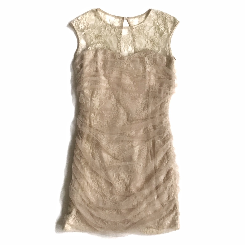 🇫🇷En Crème Champagne Cocktail Dress
